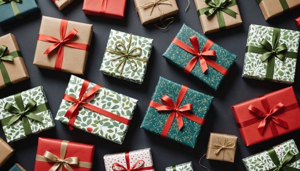 Papier cadeau motifs naturels : l'élégance écoresponsable